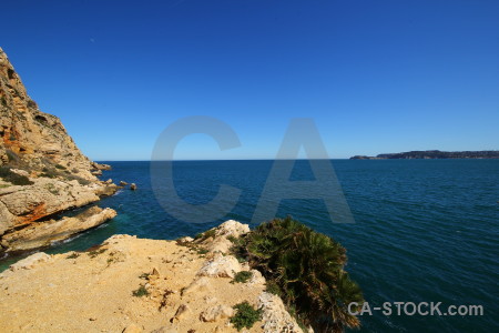 Sea europe sky javea rock.