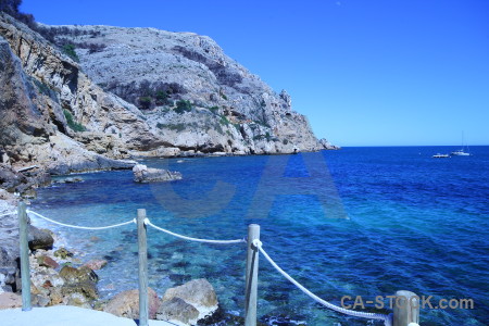 Sea javea europe rock blue.