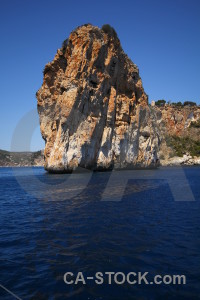 Sea rock europe spain blue.