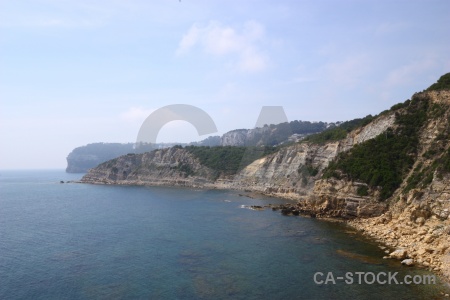 Sea rock water sky nature.