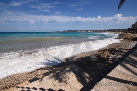 Sea sky shadow javea water.