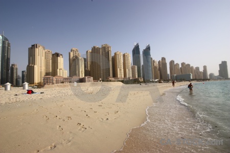 Sea skyscraper western asia marina dubai.