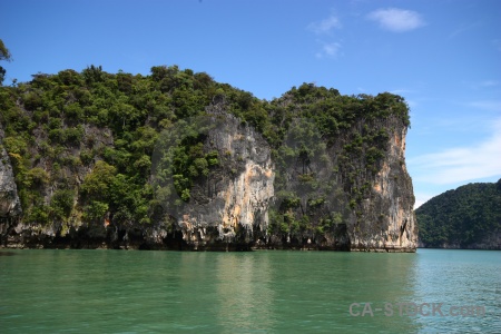 Sea southeast asia phang nga bay cliff sky.