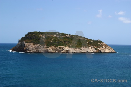 Sea spain water javea cloud.