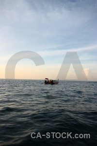 Sea water boat asia thailand.