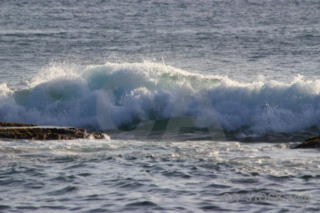 Sea wave surface water rock.