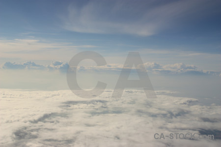 Sky above gray cloud.