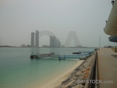 Sky abu dhabi building beach sand.