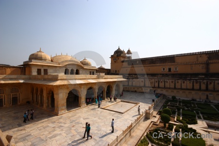 Sky amber fort archway building palace.