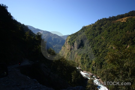 Sky araniko highway south asia mountain tree.