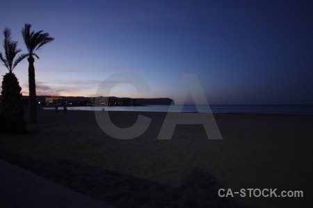 Sky arenal beach spain sunrise.