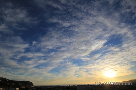 Sky blue cloud.