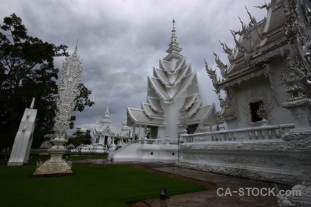 Sky buddhism buddhist tree wat rong khun.