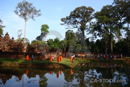 Sky buddhism lake prasat banteay srei southeast asia.