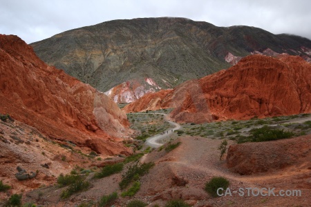 Sky cerro de los siete colores south america purmamarca cliff.