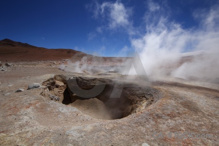 Sky cloud altitude geyser steam.