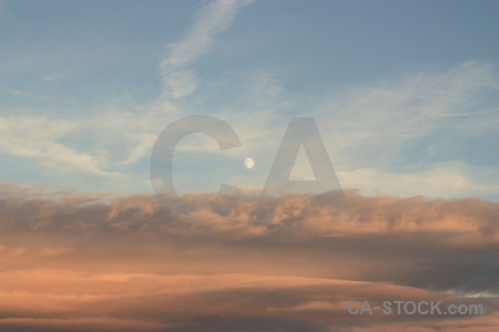 Sky cloud moon.