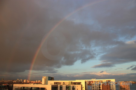 Sky cloud rainbow.