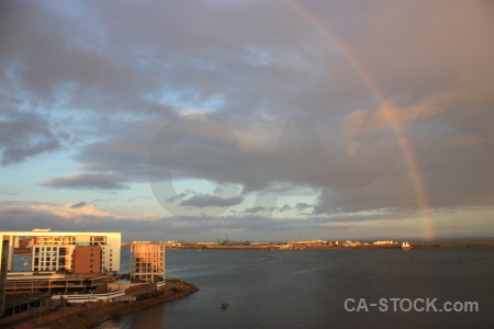 Sky cloud rainbow.