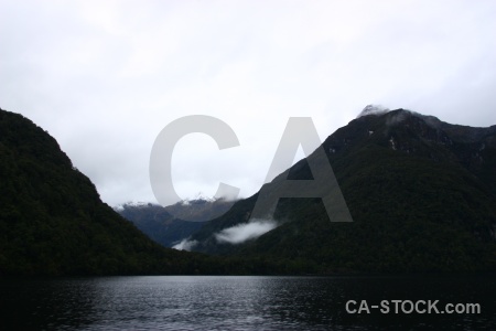 Sky fiordland cloud doubtful sound mountain.