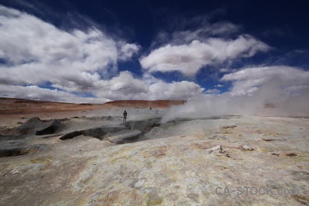 Sky geyser cloud bolivia rock.