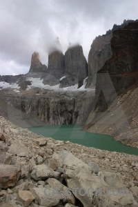 Sky lake tower landscape south america.