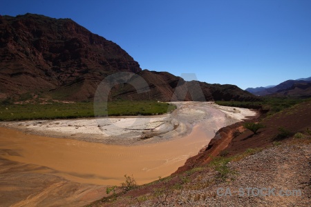 Sky las conchas river landscape water bush.