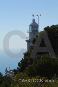 Sky lighthouse cap de la nau tree.