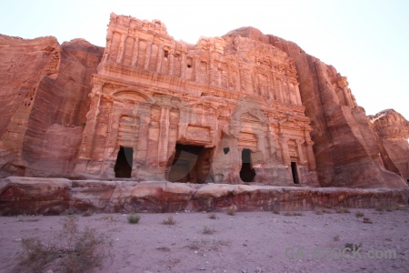 Sky middle east carving ancient cliff.