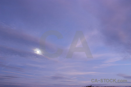 Sky moon cloud.