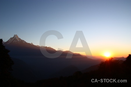 Sky mountain trek south asia annapurna sanctuary.