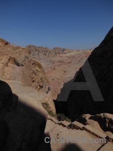 Sky nabataeans rock historic cliff.