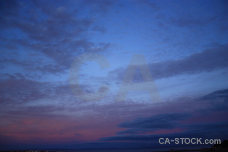 Sky purple cloud blue.