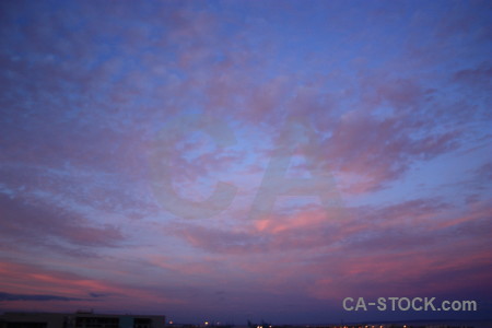 Sky purple cloud blue.