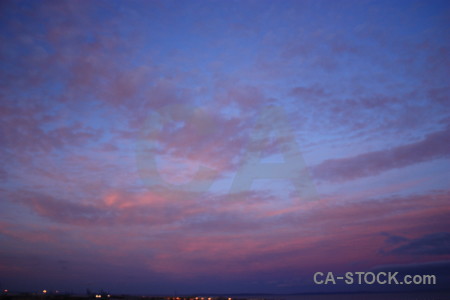 Sky purple cloud blue.