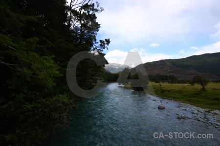 Sky rock routeburn river mountain new zealand.