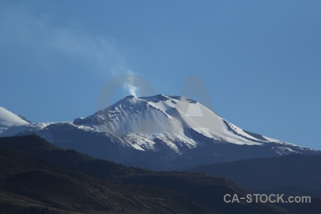 Sky smoke peru yanque colca valley.