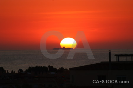 Sky sun red sunset javea.