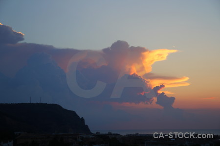 Sky sunrise javea spain cloud.