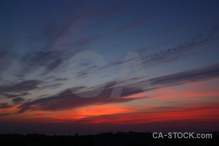 Sky sunrise sunset europe javea.