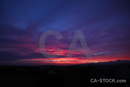 Sky sunset cloud purple sunrise.