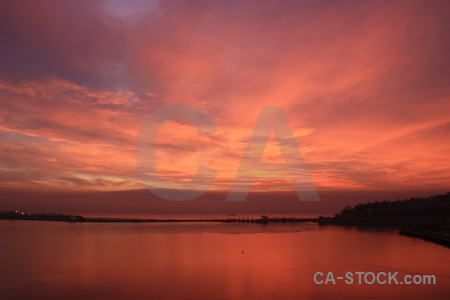 Sky sunset red cloud sunrise.