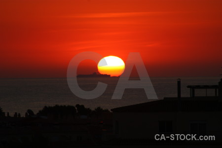 Sky sunset spain cloud javea.