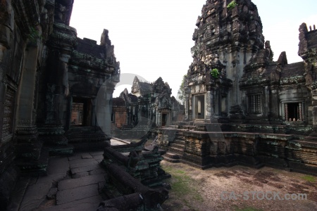 Sky temple angkor block pillar.