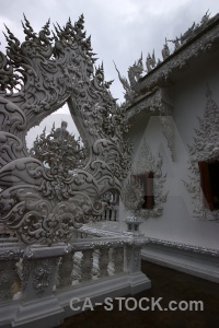 Sky temple wat rong khun thailand cloud.