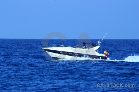 Sky water boat javea spain.