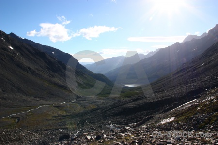 Sky water circuit trek patagonia river.