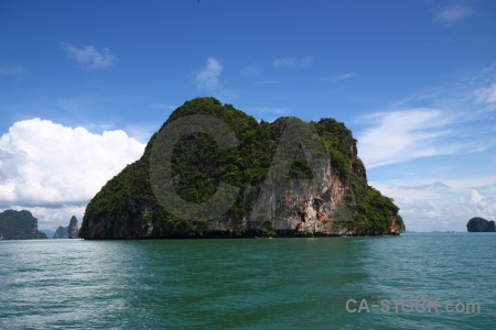 Sky water island cliff asia.