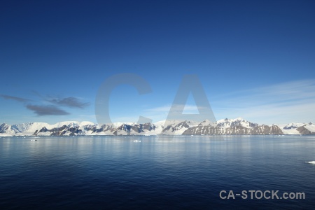 Sky water landscape mountain ice.