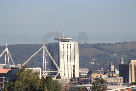 Skyscraper building.